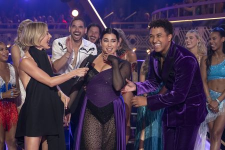 JORDAN CHILES, JULIANNE HOUGH, ALAN BERSTEN, VALENTIN CHMERKOVSKIY, LAUREN JAUREGUI, BRANDON ARMSTRONG, RYLEE ARNOLD, BRITT STEWART