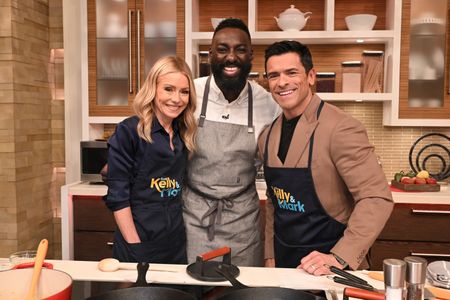 KELLY RIPA, CHEF ERIC ADJEPONG, MARK CONSUELOS
