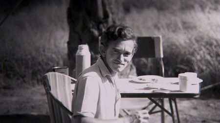 Gombe, Tanzania - Hugo van Lawick poses with a smile. (Jane Goodall Institute)