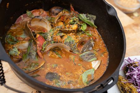 Maine - Lobster and Clam Bouillabaisse. (Credit: National Geographic/Justin Mandel)