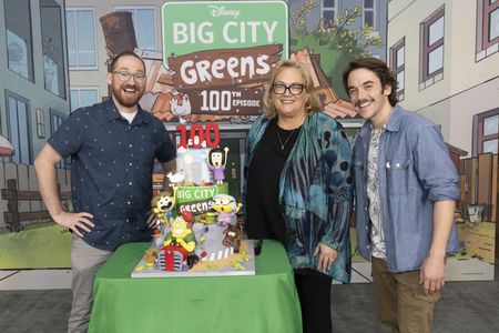 SHANE HOUGHTON (CO-CREATOR/EXECUTIVE PRODUCER), MEREDITH ROBERTS (EXECUTIVE VICE PRESIDENT, TELEVISION ANIMATION, DISNEY BRANDED TELEVISION), CHRIS HOUGHTON (CO-CREATOR/EXECUTIVE PRODUCER)