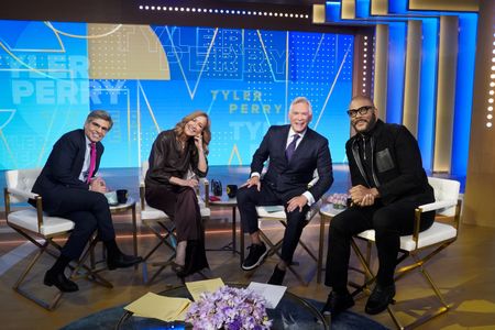 GEORGE STEPHANOPOULOS, LARA SPENCER, SAM CHAMPION, TYLER PERRY