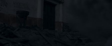 A CGI representation of a pyroclastic cloud of ash and debris surging down a rubble-filled street of Pompeii. (National Geographic)