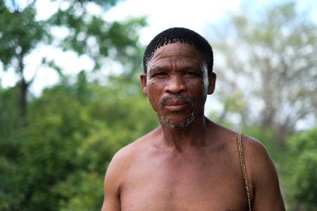 Portrait of Qhuikhao Qoma, expert San tracker. (credit: National Geographic/Dionne Bromfield)