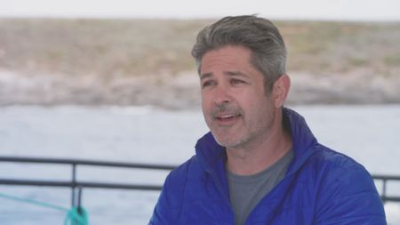 Ryan Johnson, expert, explaining how due to the build, teeth and size of great white sharks, they are close to being, if not, the biggest marine predator. (National Geographic)