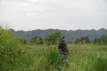 Christian Cooper takes a moment to reflect on the natural beauty at Hacienda la Esperanza. (National Geographic for Disney)