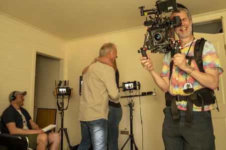 Jim Jolliffe films during production of "Chris Hemsworth: A Road Trip to Remember" in Australia. (credit: National Geographic/Craig Parry)