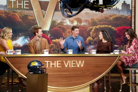 SARA HAINES, GLEN POWELL, ELI MANNING, SUNNY HOSTIN, ALYSSA FARAH GRIFFIN