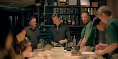 Antoni Porowski assists with the service at Ikigai. (National Geographic)