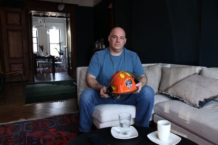 9/11: ONE DAY IN AMERICA - Frank Puma, FDNY Emergency Medical Technician, was stationed at the base of the towers when the first plane hit. (National Geographic/Daniel Bogado)