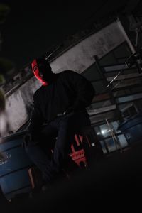 Sicario sits down for an interview. (National Geographic)