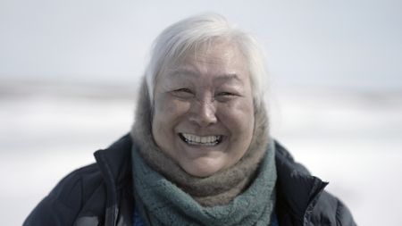 Teresa Pingayak in the winter season, out on the tundra. (National Geographic/Matt Kynoch)