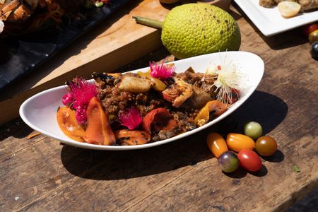 Gordon Ramsay's Seafood and Breadfruit Curry. (National Geographic/Justin Mandel)