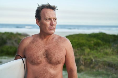 Lee Jonsson at Shelly Beach. (National Geographic/Justine Kerrigan)
