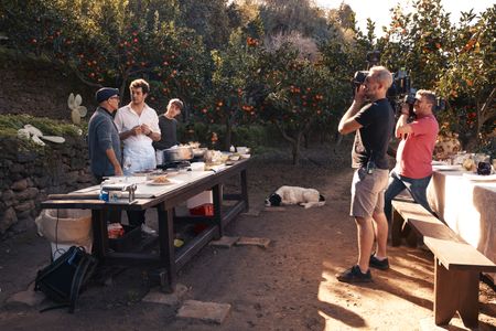 TUCCI IN ITALY - “Sicily” - Three different dishes are prepared al fresco with some of the island's extraordinary produce. (National Geographic/Matt Holyoak)STANLEY TUCCI