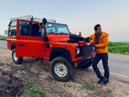 Acre, Israel - Dr. Albert Lin on his way to Belvoir Fortress. (Blakeway Productions/National Geographic)