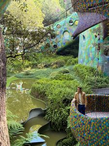 Antoni Porowski takes in his surroundings at Nido de Quetzalcoatl. (National Geographic/Kate Hardie-Buckley)