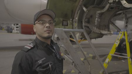 Alejandro Delapenha, Aircraft Maintenance Engineer at Air Canada. (Arrow International Media Ltd & Cantina Media)