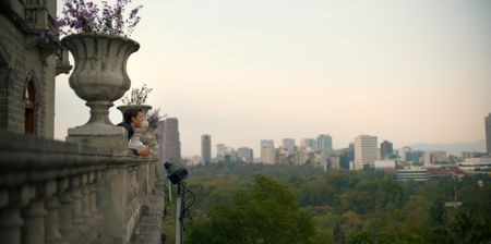 Antoni Porowski takes in the view of Mexico City from Chapultepec Castle. (National Geographic)
