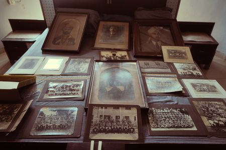 A collection of Major Akbar Khan's personal photos are photographed at his home in Karachi, Pakistan. Major Akbar Khan was a member of Force K6, a little known Indian regiment of mule handlers in WW2. Amidst the chaos of Dunkirk and the advancing German Army, the Indian regiment fought for victory and independence. (National Geographic/Daniel Dewsbury)