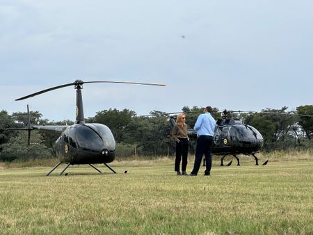 Mariana van Zeller interviews Morné du Toit at Fidelity Training. (National Geographic)