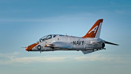 Student 1st Lt Austin Claggett during a dogfighting test. (Credit: National Geographic)