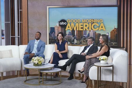 MICHAEL STRAHAN, REBECCA JARVIS, GEORGE STEPHANOPOULOS, GINGER ZEE