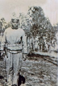 Staff Sergeant Johnnie Stevens was a tank commander who served with the 761st Black Panther Tank Battalion in WW2. (The Family of Johnnie Stevens/Doreen Stevens)