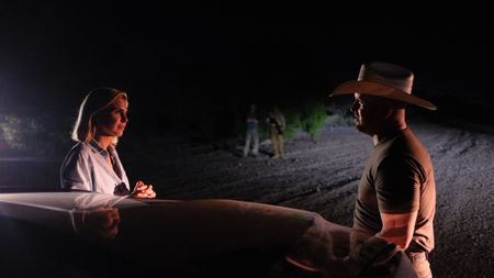 Mariana van Zeller interviews Samuel Hall. (National Geographic)