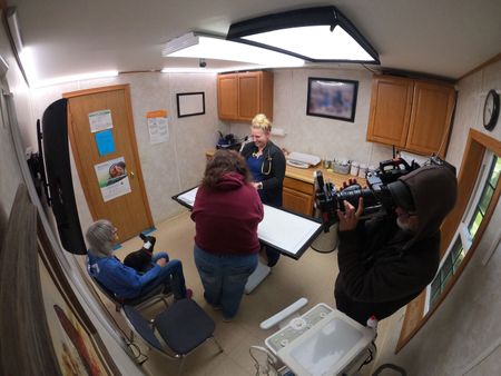 A gender reveal: Deeks the dog is a girl! (National Geographic/Bobby Falcon-Hart)