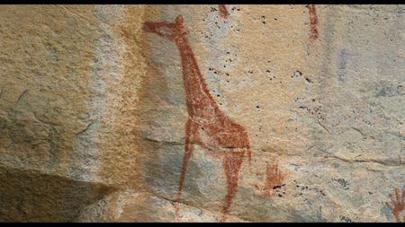 Cave Paintings at Tsodillo Hills, Botswana. (credit: National Geographic)