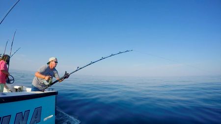 Gloucester, MA -  Captain Dave Marciano, Deckhand Angelica Marciano, and First Mate Joe Marciano aboard the Hard Merchandise. (PFTV)