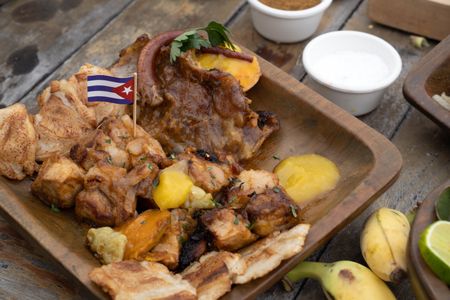 Chef Luis' dish from the final cook. (National Geographic/Justin Mandel)
