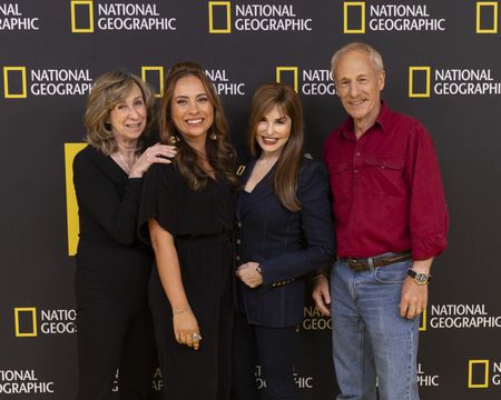 2024 TCA WINTER PRESS TOUR  - Sy Montgomery, Dr. Alex Schnell, Maria Wilhelm, and Adam Geiger from the “Secrets of the Octopus” panel at the National Geographic presentation during the 2024 TCA Winter Press Tour at the Langham Huntington on February 8, 2024 in Pasadena, California. (National Geographic/PictureGroup)