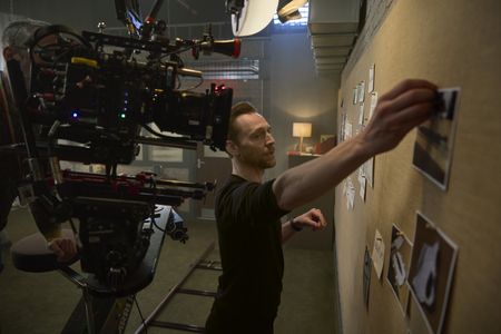 Host and Executive Producer Tom Hiddleston is filmed in studio, behind-the-scenes of Pompeii: Out of Time with Tom Hiddleston. (National Geographic/Christian Black)