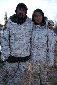 Tig Strassburg on a migratory bird hunt with his son, Evan. (National Geographic/Pat Henderson)