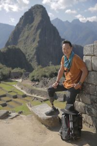 Cusco, Peru - Albert Lin at Machu Picchu. (National Geographic)