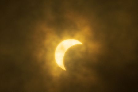 The total solar eclipse is observed from Frio Cave in Uvalde County, Texas on April 8, 2024. (Credit: Babak Tafreshi/National Geographic)