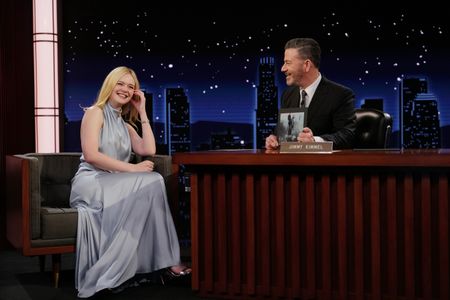 ELLE FANNING, JIMMY KIMMEL