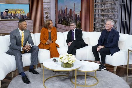 MICHAEL STRAHAN, ROBIN ROBERTS, GEORGE STEPHANOPOULOS, SAM CHAMPION