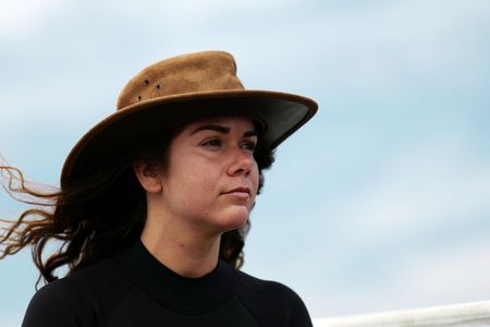 Melissa Marquez looks out to sea. (National Geographic/Mario Tadinac)